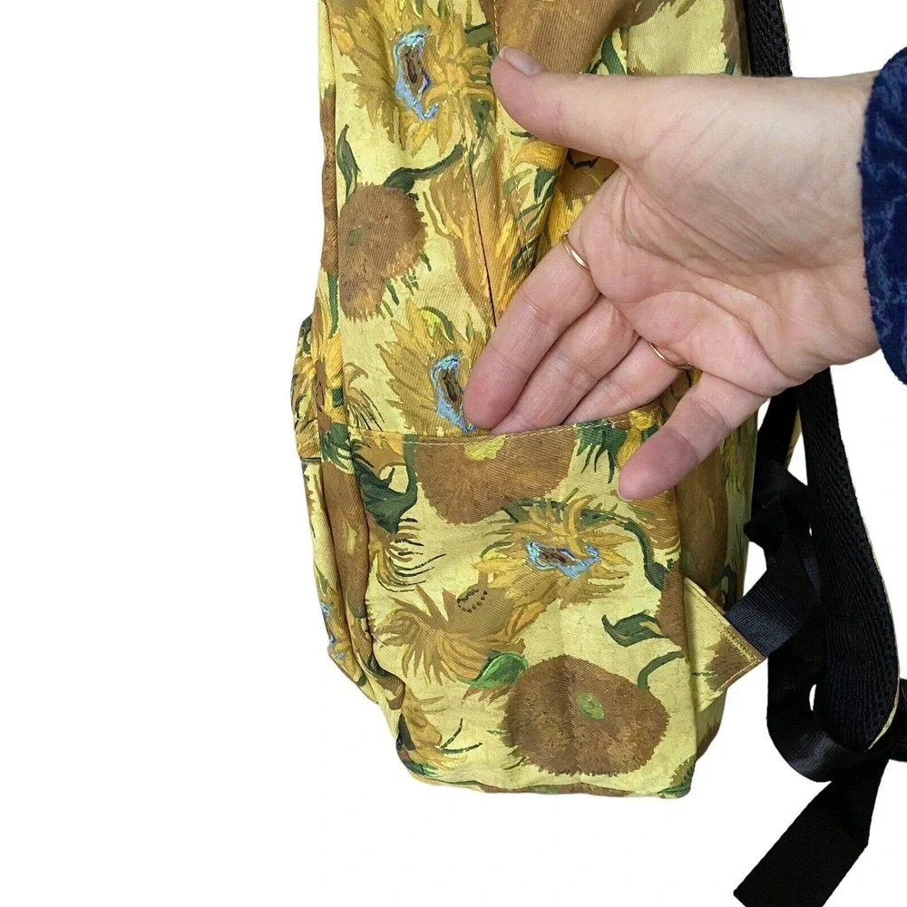 Van Gogh Backpack Sunflower Yellow Floral Bag Immersive Lighthouse Exclusive NEW